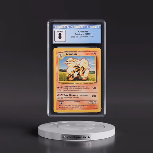1999 Base Set #23/102 Arcanine (CGC 8 NM-MT)