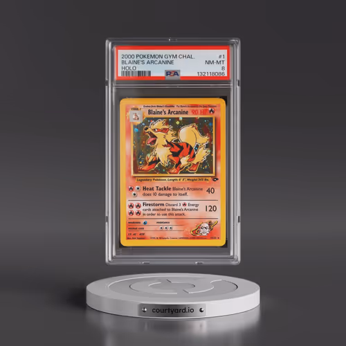 2000 Pokémon Gym Challenge #1 Blaine's Arcanine - Holo (PSA 8 NM-MT)