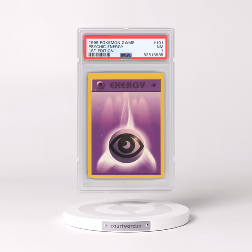 1999 Pokémon Game #101 Psychic Energy - 1st Edition (PSA 7 NM)