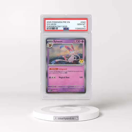2025 Pokémon Pre EN-Prismatic Evolutions #040 Sylveon - Pokemon Day 2025 (PSA 10 GEM MINT)