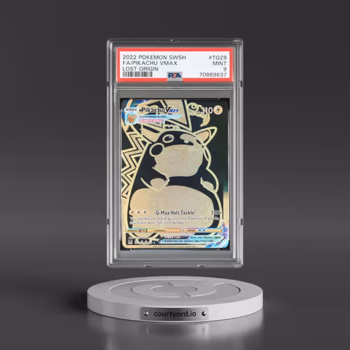 2022 Pokémon Sword & Shield Lost Origin #TG29 Pikachu Vmax - Full Art (PSA 9 MINT)