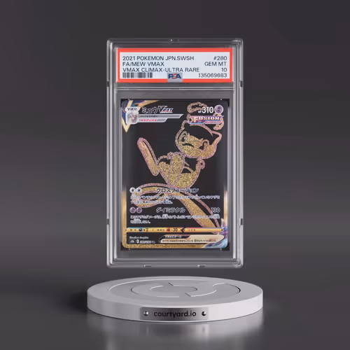 2021 Pokémon Sword & Shield Vmax Climax #280 Mew Vmax - Full Art Ultra Rare (PSA 10 GEM MINT)