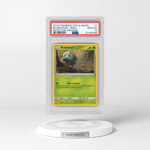 2019 Pokémon Sun & Moon Detective Pikachu #1 Bulbasaur - Holo (PSA 10 GEM MINT)
