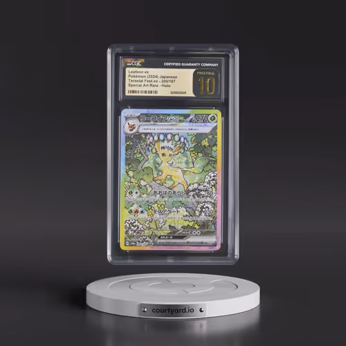 2024 High Class Pack: Terastal Fest ex - sv8a #200/187 Leafeon ex - Special Art Rare Holo (CGC 10 PR