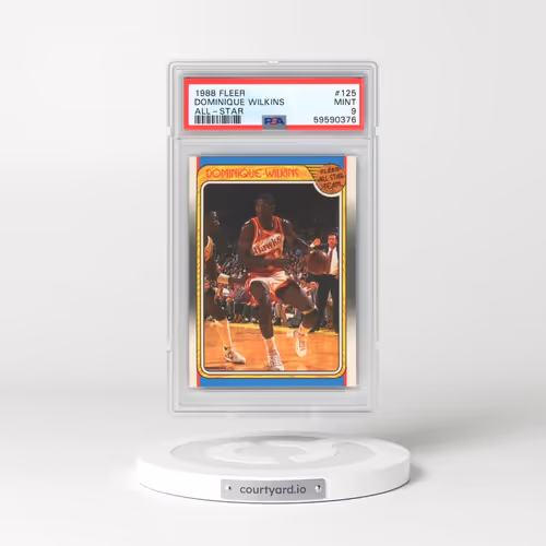 1988 Fleer #125 Dominique Wilkins - All-Star (PSA 9 MINT)