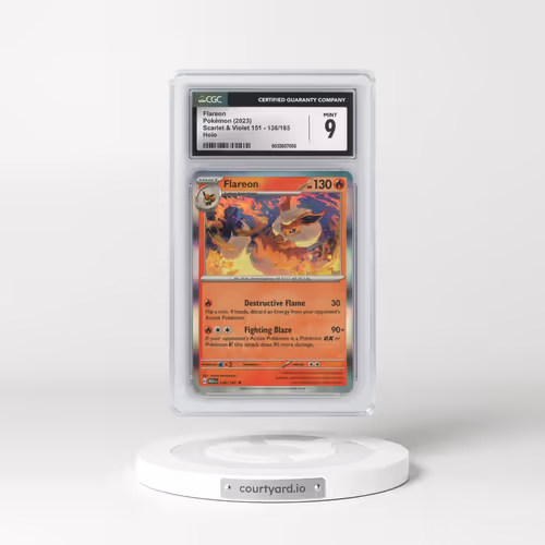 2023 Scarlet & Violet 151 - MEW EN #136/165 Flareon - Holo (CGC 9 MINT)