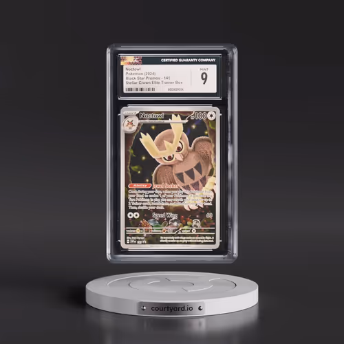 2024 Pokémon Svp EN-SV Black Star Promo #141 Noctowl - Stellar Crown Elite Trainer Box (CGC 9 MINT)