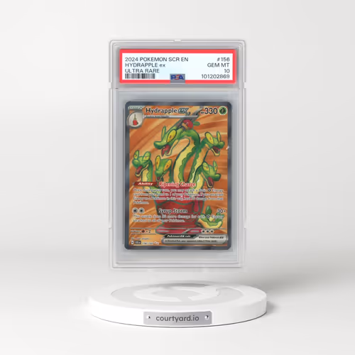 2024 Pokémon Scr EN-Stellar Crown #156 Hydrapple EX - Holo Ultra Rare (PSA 10 GEM MINT)