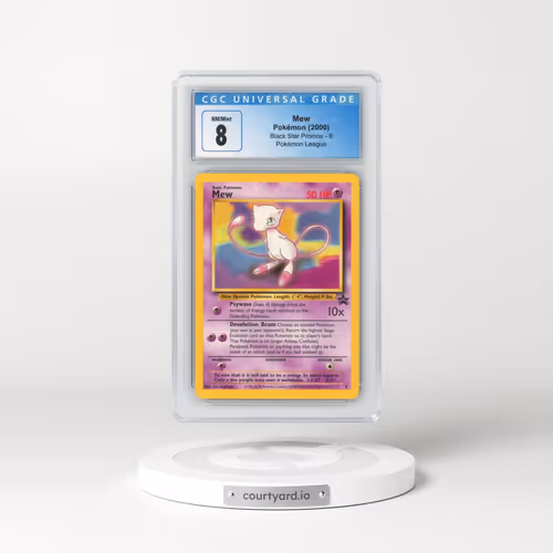 1999 Black Star Promos #8 Mew - Pokémon League (CGC 8 NM-MT)