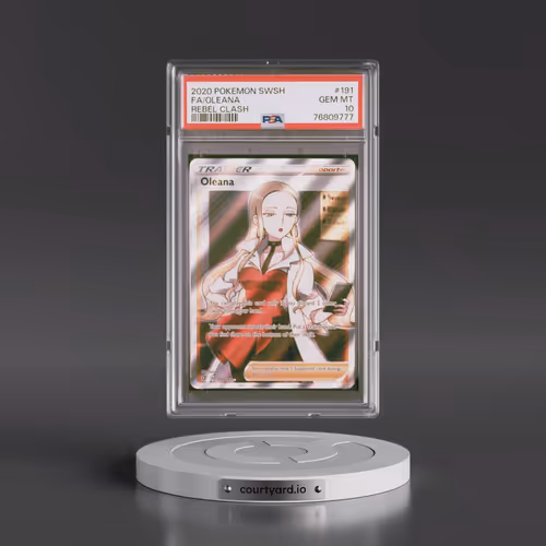 2020 Pokémon Sword & Shield Rebel Clash #191 Oleana - Full Art (PSA 10 GEM MINT)