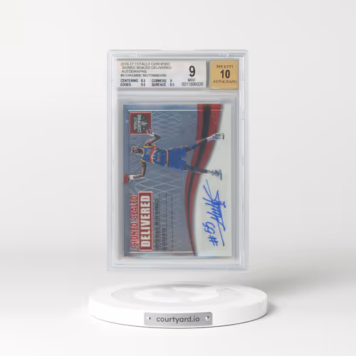 2016 Totally Certified Signed Sealed Delivered Autographs #5 Dikembe Mutombo/99 (BGS 9 MINT)