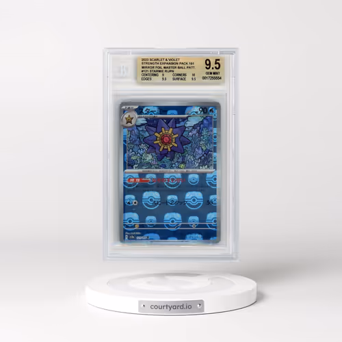 2023 Pokémon Card 151 #121 Starmie - Reverse Holo Master Ball (BGS 9.5 GEM MINT)