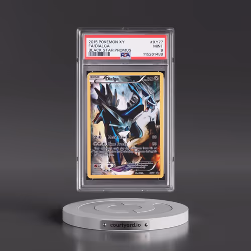 2015 Pokémon XY Black Star Promos #XY77 Dialga - Full Art (PSA 9 MINT)