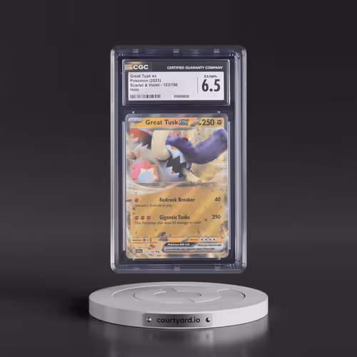 2023 Pokémon Svi EN-Scarlet & Violet #123 Great Tusk EX - Holo (CGC 6.5 EX-NM+)