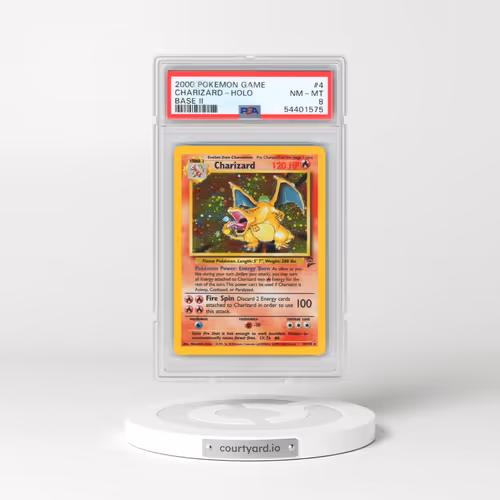 2000 Pokémon Game Base II #4 Charizard - Holo (PSA 8 NM-MT)