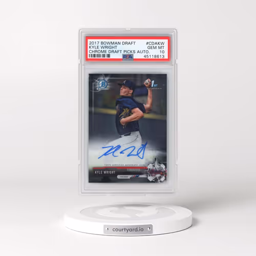 2017 Bowman Draft Chrome Draft Picks Autographs #CDAKW Kyle Wright (PSA 10 GEM MINT)