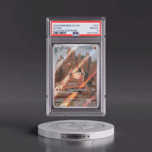 2023 Pokémon Svi EN-Scarlet & Violet #217 Klawf - Illustration Rare (PSA 8 NM-MT)