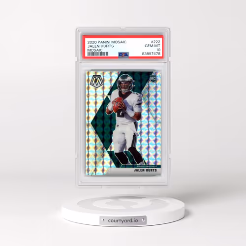2020 Panini Mosaic #222 Jalen Hurts - Mosaic (PSA 10 GEM MINT)