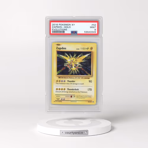 2016 Pokémon XY Evolutions #42 Zapdos - Holo (PSA 9 MINT)