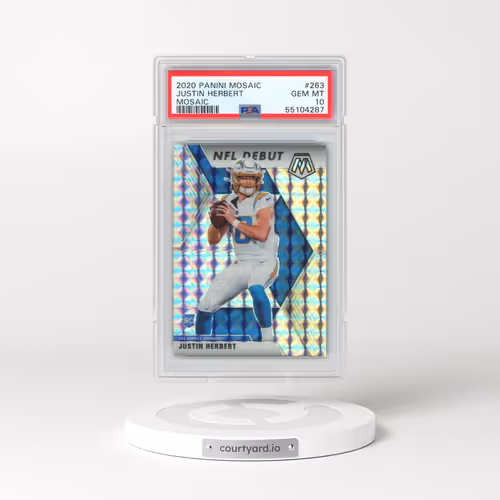 2020 Panini Mosaic #263 Justin Herbert - Mosaic (PSA 10 GEM MINT)