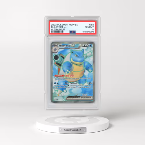 2023 Pokémon Mew EN-151 #184 Blastoise EX - Holo Ultra Rare (PSA 10 GEM MINT)