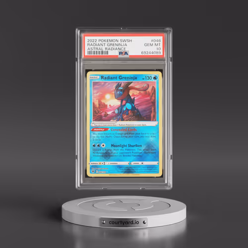 2022 Pokémon Sword & Shield Astral Radiance #046 Radiant Greninja - Holo (PSA 10 GEM MINT)