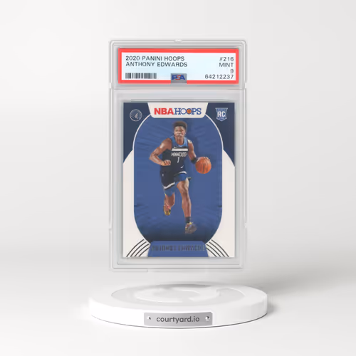 2020 Panini Hoops #216 Anthony Edwards (PSA 9 MINT)