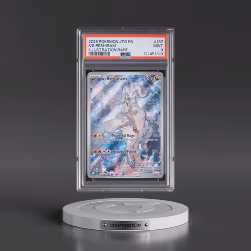 2025 Pokémon Jtg EN-Journey Together #167 N's Reshiram - Illustration Rare (PSA 9 MINT)