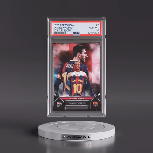 2025-2026 Topps Now FC Barcelona #2 Lamine Yamal (PSA 10 GEM MINT)