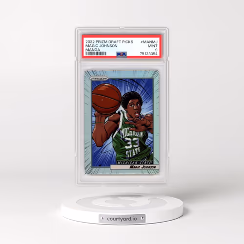 2022-23 Panini Prizm Draft Picks Manga #MANMJ Magic Johnson (PSA 9 MINT)