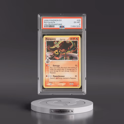 2006 Pokémon EX Holon Phantoms #26 Rayquaza (PSA 6 EX-MT)