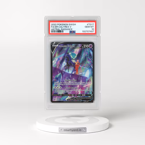 2022 Pokémon Sword & Shield Astral Radiance #TG17 Shadow Rider Calyrex V - Holo Full Art (PSA 10 GEM MINT)