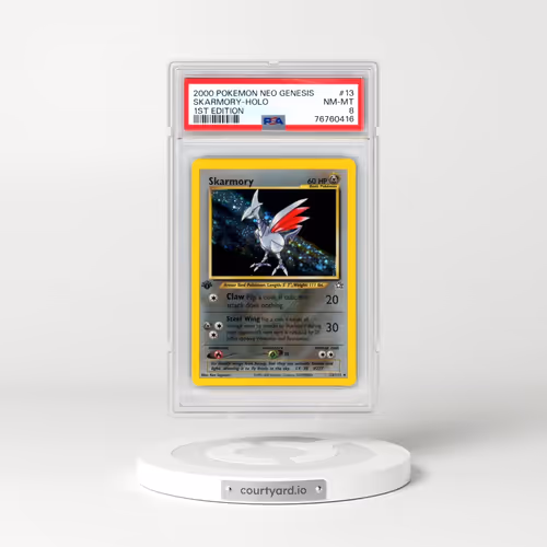 2000 Pokémon Neo Genesis #13 Skarmory - 1st Edition Holo (PSA 8 NM-MT)