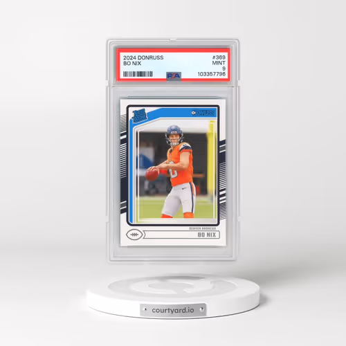 2024 Panini Donruss #369 Bo Nix (PSA 9 MINT)