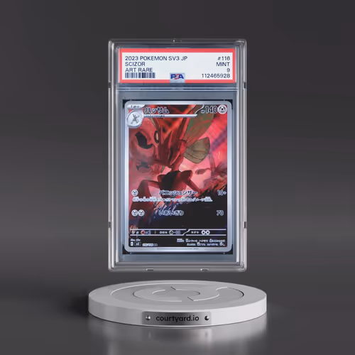 2023 Pokémon SV3-Ruler of the Black Flame #116 Scizor - Art Rare (PSA 9 MINT)