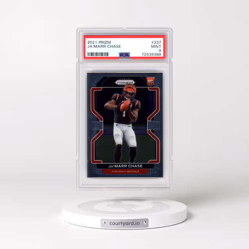 2021 Panini Prizm #337 JA'Marr Chase (PSA 9 MINT)