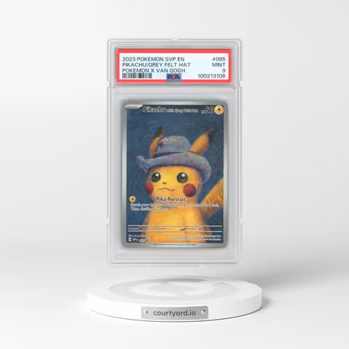 2023 Pokémon Svp EN-SV Black Star Promo #085 Pikachu With Grey Felt Hat - Pokemon X Van Gogh (PSA 9 MINT)
