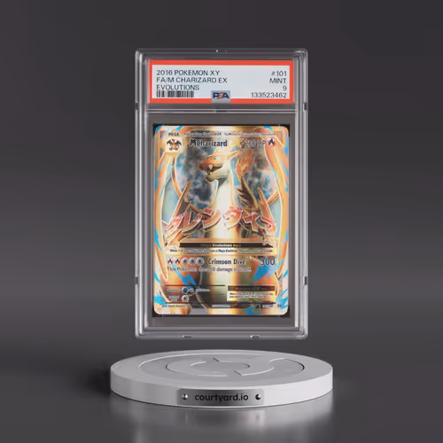 2016 Pokémon XY Evolutions #101 M Charizard EX - Holo Full Art (PSA 9 MINT)