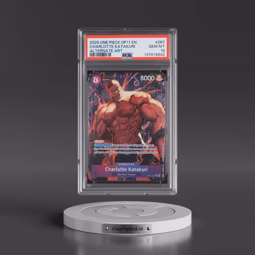 2025 One Piece OP11-A Fist of Divine Speed #067 Charlotte Katakuri - Alternate Art (PSA 10 GEM MINT)