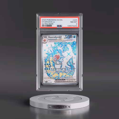 2023 Pokémon Svi EN-Scarlet & Violet #225 Gyarados EX - Holo Ultra Rare (PSA 8 NM-MT)