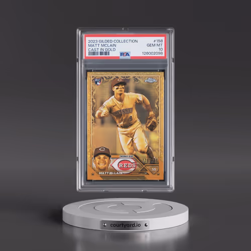2023 Topps Gilded Collection Cast in Gold #158 Matt Mclain (PSA 10 GEM MINT)