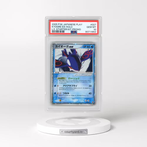 2005 Pokémon Play Promo #027 Kyogre EX - Holo Holo Limited Edition Starter Kit (PSA 10 GEM MINT)