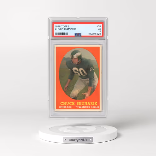 1958 Topps #35 Chuck Bednarik (PSA 5 EX)