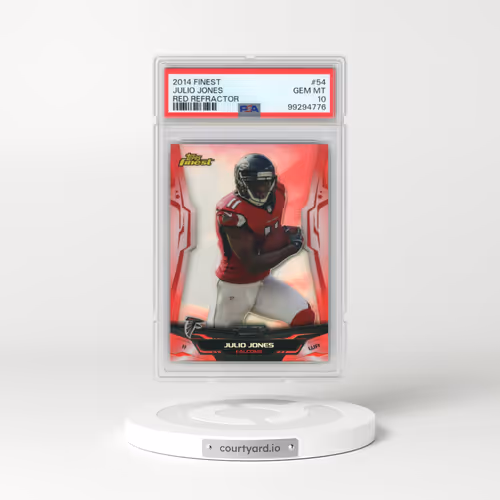 2014 Finest #54 Julio Jones - Red Refractor (PSA 10 GEM MINT)