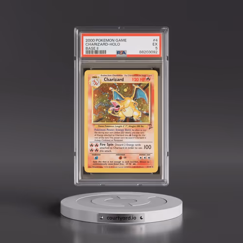2000 Pokémon Game Base II #4 Charizard - Holo (PSA 5 EX)