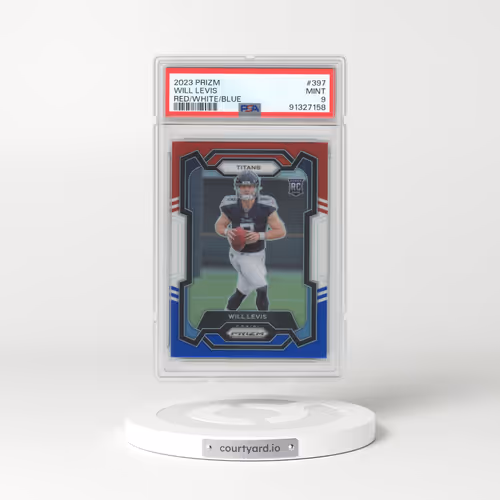 2023 Panini Prizm #397 Will Levis - Red/White/Blue Prizm (PSA 9 MINT)