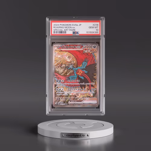 2024 Pokémon Sv8a-Terastal Fest EX #218 Roaring Moon EX - Holo Special Art Rare (PSA 10 GEM MINT)
