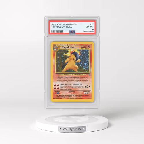 2000 Pokémon Neo Genesis #17 Typhlosion - Holo (PSA 8 NM-MT)