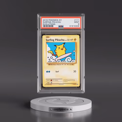2016 Pokémon XY Evolutions #111 Surfing Pikachu (PSA 9 MINT)