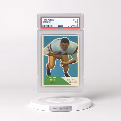 1960 Fleer #118 Ron Mix (PSA 5 EX)